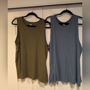 Old Navy Luxe tanks, lot of 2